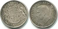 Kanada 50 Cents ~ Georg VI. - curved 7 ~ -