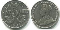 Kanada 5 Cents ~ Georg V. ~ -