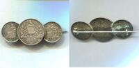 Guatemala 1/2 Real + 2 Real ~ als Brosche ~ -