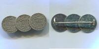 Marokko 3 x 1/2 Dirham ~ als Brosche ~ -