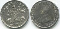 Australien 3 Pence ~ Georg V. ~ -