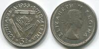 Süd Afrika 3 Pence ~ Elisabeth II. ~ -