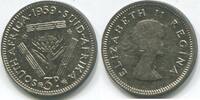 Süd Afrika 3 Pence ~ Elisabeth II. ~ -