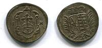 Sachsen Albertinische Linie, 3 Pfennig Johann Georg III.1680-1691, -