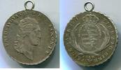 Sachsen 1/3 Taler ~ Friedrich August als Anhänger umgearbeitet ~ -
