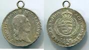 Sachsen 1/6 Taler ~ Friedrich August als Anhänger umgearbeitet ~ -