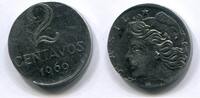 Brasilien 2 Centavos ~ Rondenverwechslung - 1,7g statt 2,1g ~ -