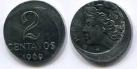 Brasilien 2 Centavos ~ Dezentrierung / dezentriert ~ -