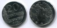 Brasilien 20 Centavos ~ Dezentrierung / dezentriert ~ -