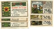 Mecklenburg Schwerin Plau, 25 Pfg. 50 Pfg. 75 Pfg. o.D.-31.3.1922 I/I-