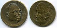 Deutschland Messing Medaille ~ Kohl und Adenauer ~ -
