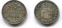 Bayern, 3 Kreuzer Maximilian II.Joseph 1838-1864, -