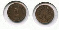 Deutschland, 2 Pfennig Stempeldrehung-Französische Prägung, -
