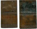 Saargebiet, Bronze Plakette Saarbrücken-Erinnerungsgabe für das IV Reit und Springturnier, -