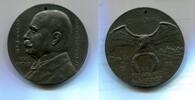 Deutschland-Luftfahrt, Eisenguß-Medaille Erinnerung an die Fernfahrt des LZ 124 nach Echterduingen, -