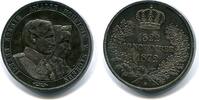 Sachsen, Doppel-Taler Johann 1854-1873-zur Goldenen Hochzeit- -