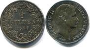 Bayern, 1/2 Gulden Ludwig II.1864-1886, -
