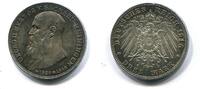 Sachsen Meiningen, 3 Mark Georg II.1866-1915-auf seinen Tod-, -