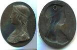 Italien, Bronze Medailllon o.J. Beatrice Portinari 1266-1290, ss/vz 49,90 EUR  Excl. 9,50 EUR Verzending