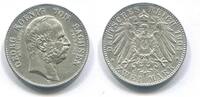 Sachsen, 2 Mark 1904E Georg 1902-1904-auf den Tod-, vz 99,90 EUR  Excl. 9,50 EUR Verzending