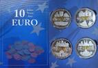 Finnland, San Marino, Portugal, Irland 4 x Medaille Gedenkprägungen - 10 Jahre Euro - -