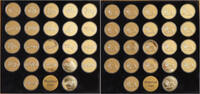 Kongo 10 Francs Historical Cars Münzsammlung 22 Stk. -