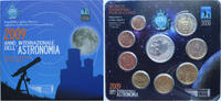 San Marino Euro-KMS + 5 Euro Silber Anno dell internazionale Astronomia - Jahr der Internationalen Astronomie - -