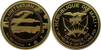 Mali 100 Francs CFA Unser Sonnensystem - Planet Saturn - 0,5 g Gold -