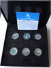 USA 6 x Quarter Dollar USA State Quarter Serie coloriert -