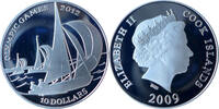 Cook Islands 10 Dollar Olympische Spiele 2012 in London -Zweimann-Jollen mit Spinnaker- -