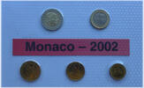 Monaco 3,80 Euro KMS Münzensatz -