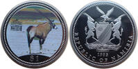 Namibia 1 Dollar Oryx-Antilope - Farbmünze -