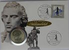 DDR 20 Mark Numisbrief - 100 Jahre Schillergesellschaft - Friedrich v. Schiller -
