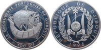 Djibouti / Dschibuti 100 Francs / DJF Geschichte der Seefahrt -Segelschiff Katalanische Nao -