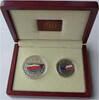 Polen 10 Zloty + Silbermedaille Gedenkmünze + Silbermedaille Mitgliedschaft EU -
