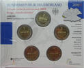 BRD 5 x 2 Euro Gedenkmünzenset Saarland - Ludwigskirche, Saarbrücken -