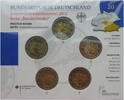 BRD 5 x 2 Euro 2-Euro-Gedenkmünzenset Bundesländer Freistaat Bayern Schloss Neuschwanstein -