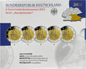 Bundesrepublik Deutschland 5 x 2 Euro Gedenkmünzenset Freistaat Bayern, Schloss Neuschwanstein -