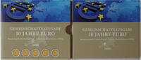 Bundesrepublik Deutschland 5 x 2 Euro Gemeinschaftsausgabe 10 Jahre Euro - WWU 1999-2009 -