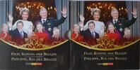 Belgien KMS 3,88 Euro + Medaille Filip, König von Belgien -