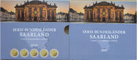 Bundesrepublik Deutschland 5 x 2 Euro Gedenkmünzenset Saarland - Ludwigskirche, Saarbrücken -