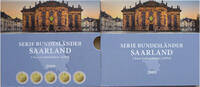 Bundesrepublik Deutschland 5 x 2 Euro Gedenkmünzenset Saarland - Ludwigskirche, Saarbrücken -