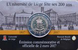 Belgien 2 Euro 200 Jahre Universität Lüttich - Coincard -