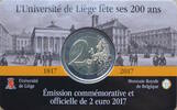 Belgien 2 Euro 200 Jahre Universität Lüttich - Coincard -