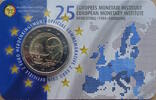 Belgien 2 Euro 25 Jahre Europäisches Währungsinstitut - in Coincard -