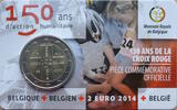 Belgien 2 Euro 150 Jahre Rotes Kreuz - in Coincard -