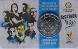 Belgien 2 Euro Olympische Sommerspiele in Rio de Janeiro - in Coincard -