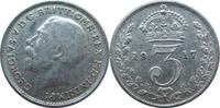 Großbritannien Vereinigtes Königreich 3 Pence King George V. 1910-1936 -