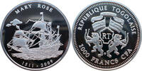Togo 1000 Francs CFA Segelschiff Mary Rose -