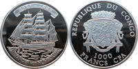 Kongo 1000 Francs CFA Geschichte der Seefahrt - Alexander von Humboldt (1906-2009) -